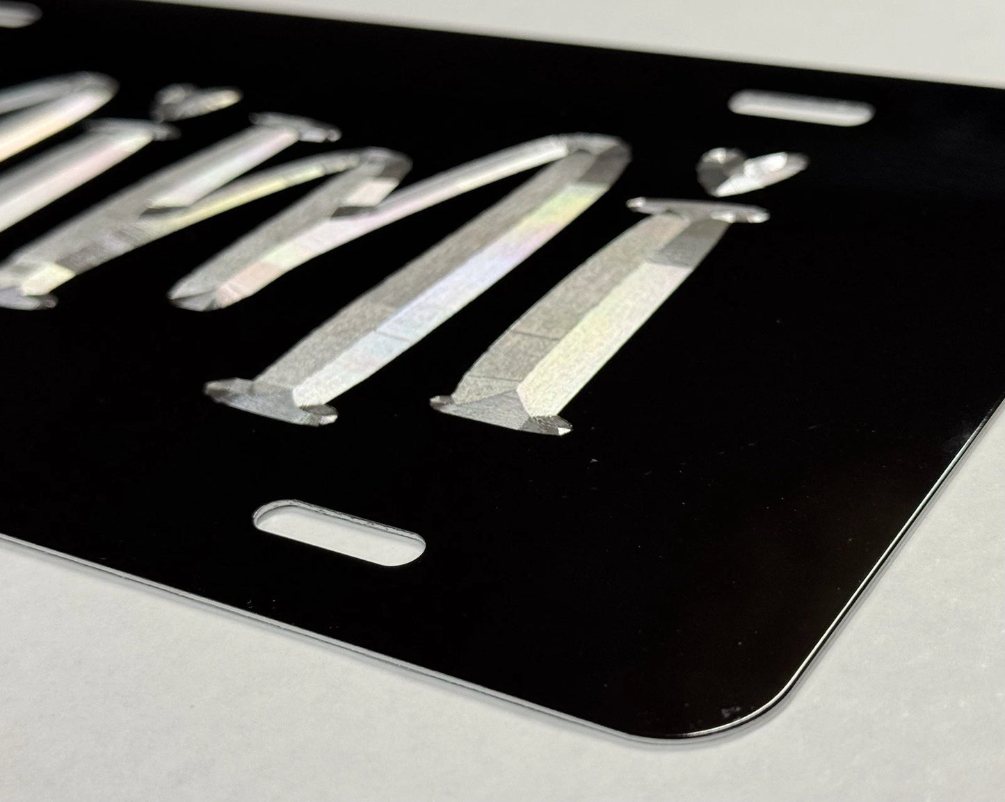 Engraved Mimi Grandma Car Tag