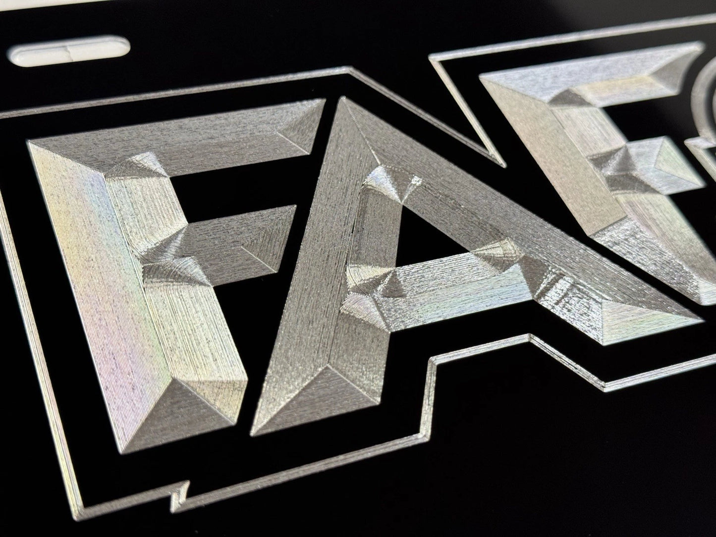 FAFO Scope F F*ck Around And Find Out Diamond Etched Front License Plate Car Tag