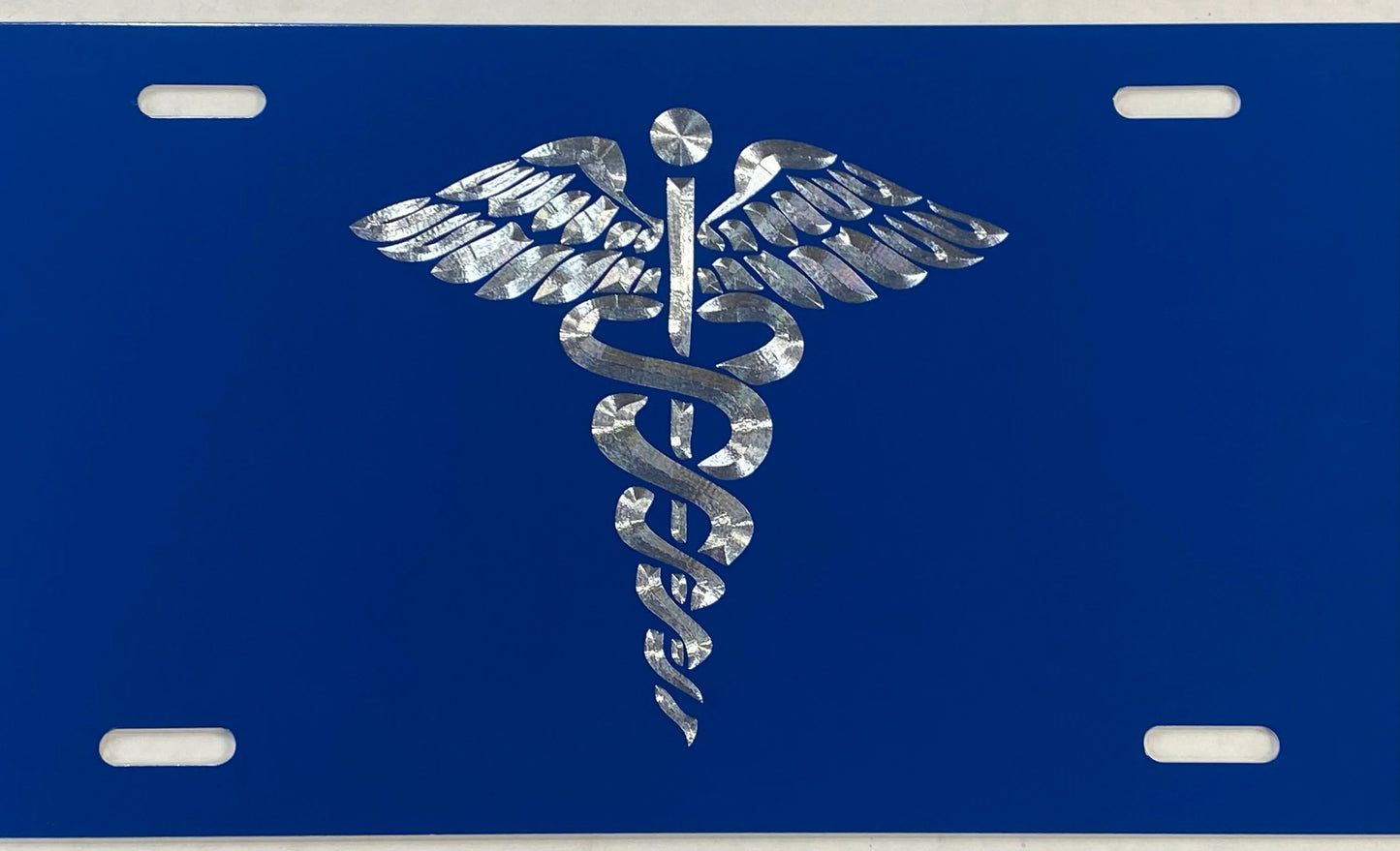 Medical Caduceus Car Tag