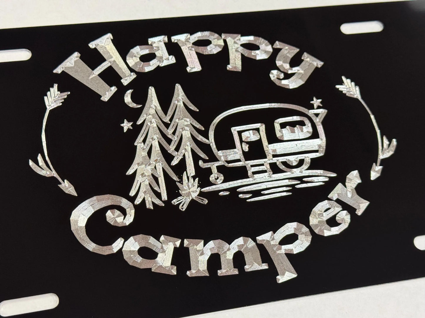 Happy Camper Car Tag