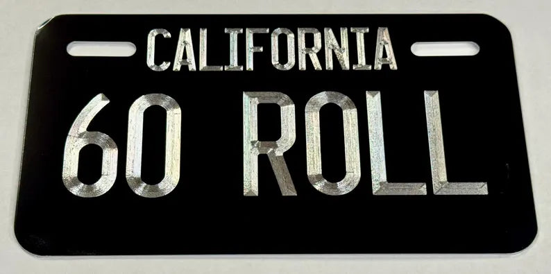 Custom motorcycle tag
