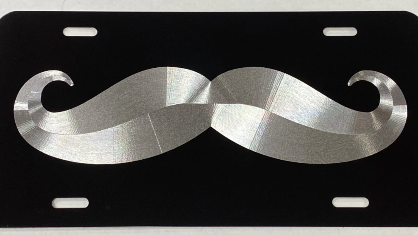 Moustache Mustache Car Tag