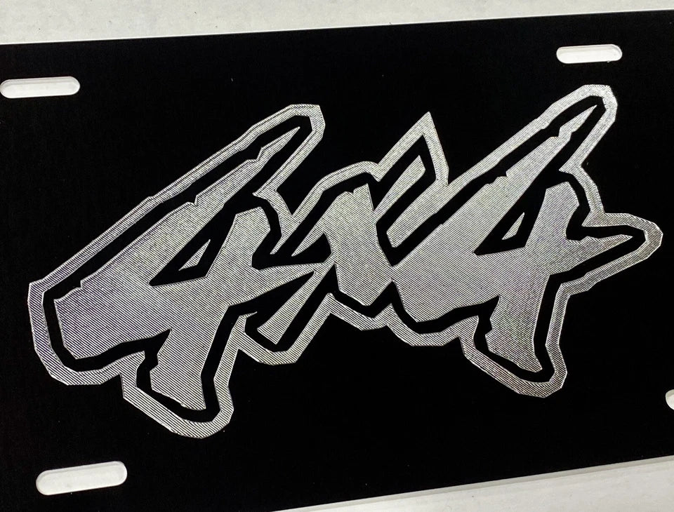 Engraved 4X4 Four Wheel Drive Car Tag