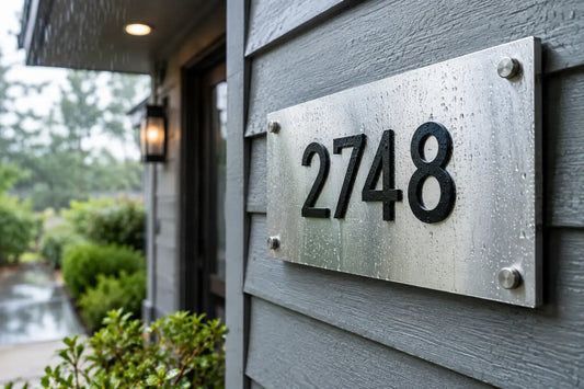 Are Aluminum Address Signs Weatherproof Enough?
