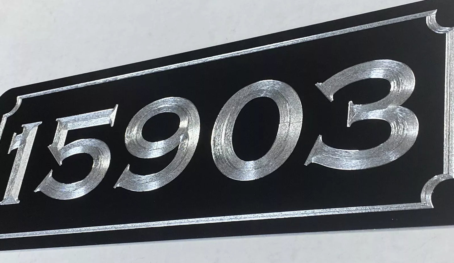 14 x 5" Engraved Personalized Custom House Home Number Street Address Metal Sign