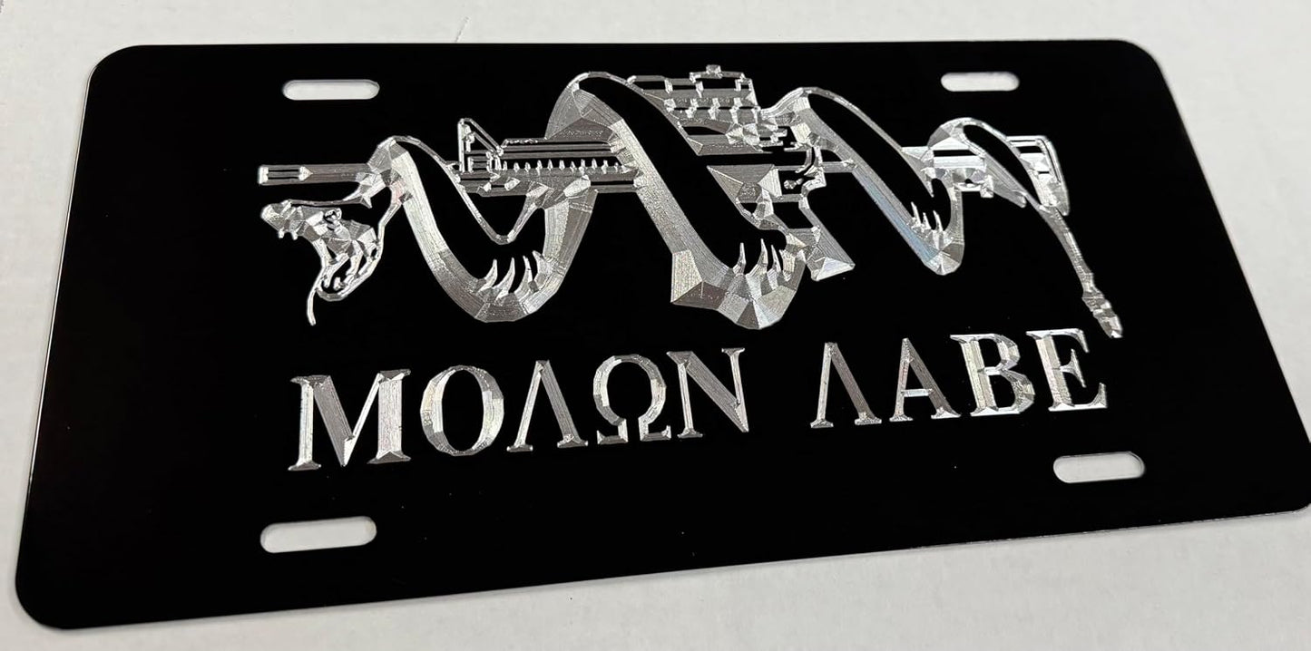 Molon Labe Second Amendment Car Tag