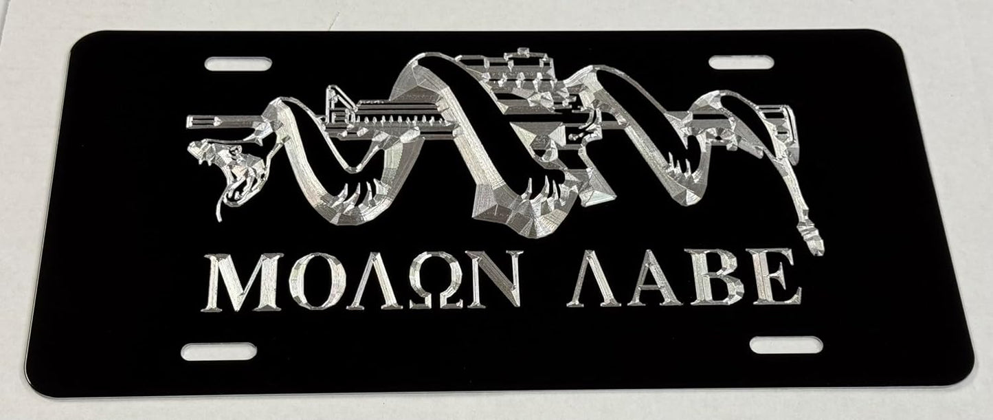 Molon Labe Second Amendment Car Tag
