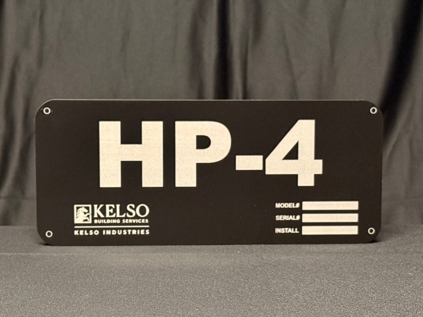 12"x5" HVAC ID Plate