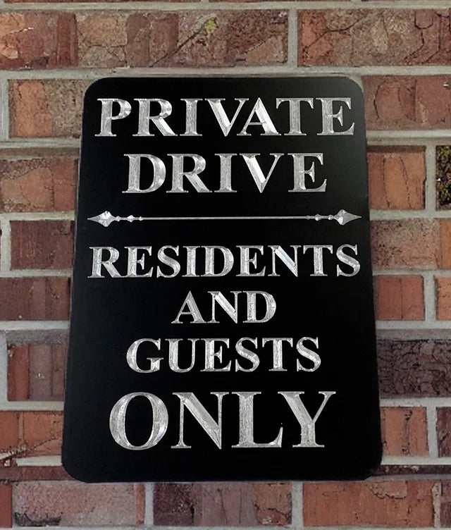 Private Drive Home Sign