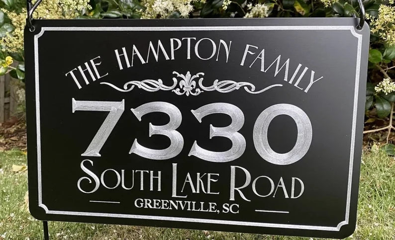 Name and Address Home Sign