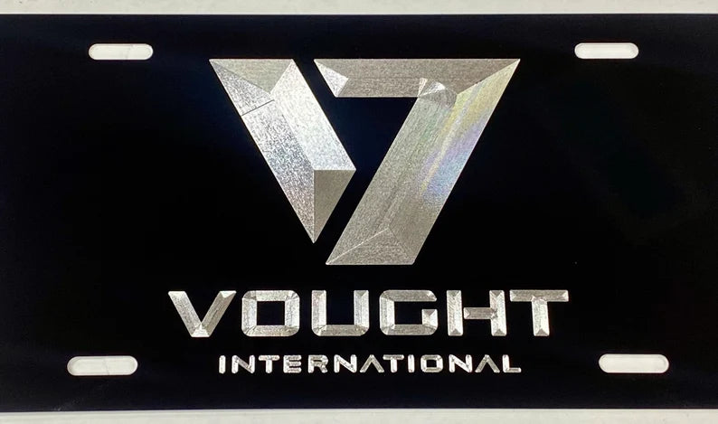 Custom Your Company Logo Diamond Etched on Aluminum License Plate, Car Tag