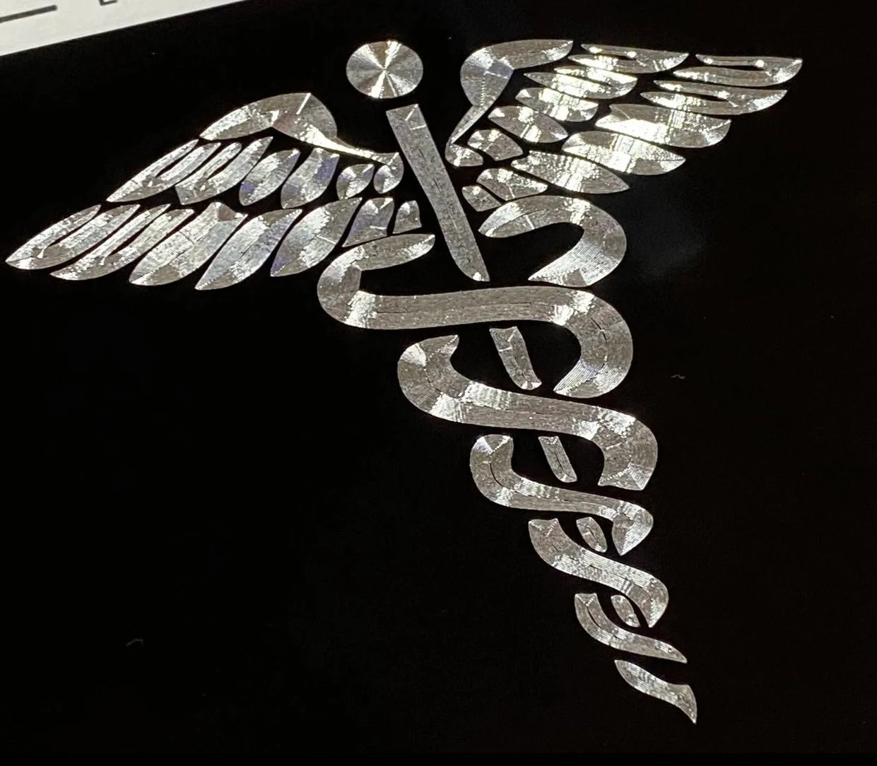 Medical Caduceus Car Tag
