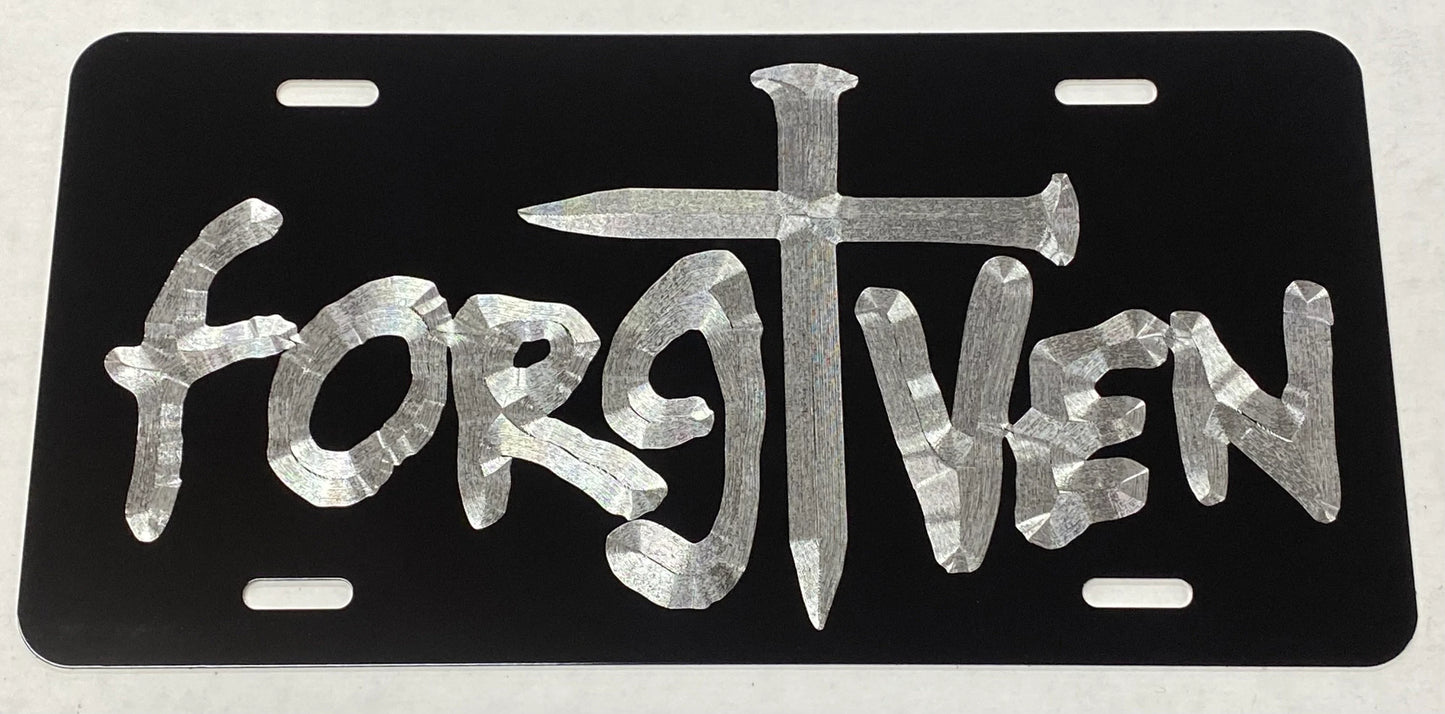 Christian Forgiven 2 logo Car Tag