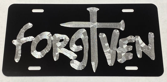 Christian Forgiven 2 logo Car Tag