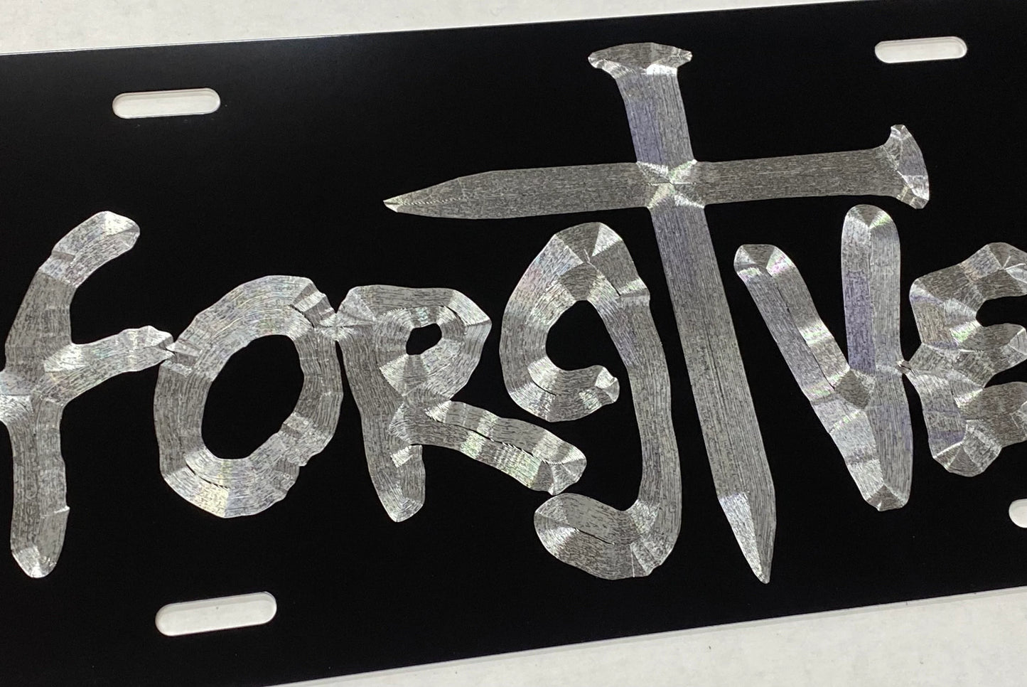 Christian Forgiven 2 logo Car Tag