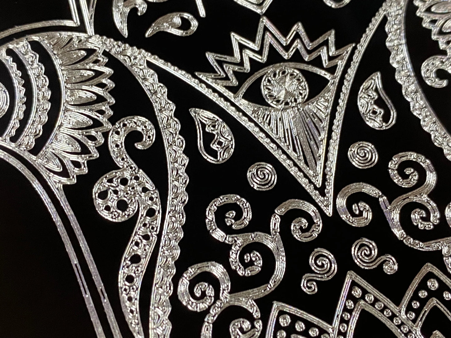 Real Engraved Hamsa Hand Car Tag