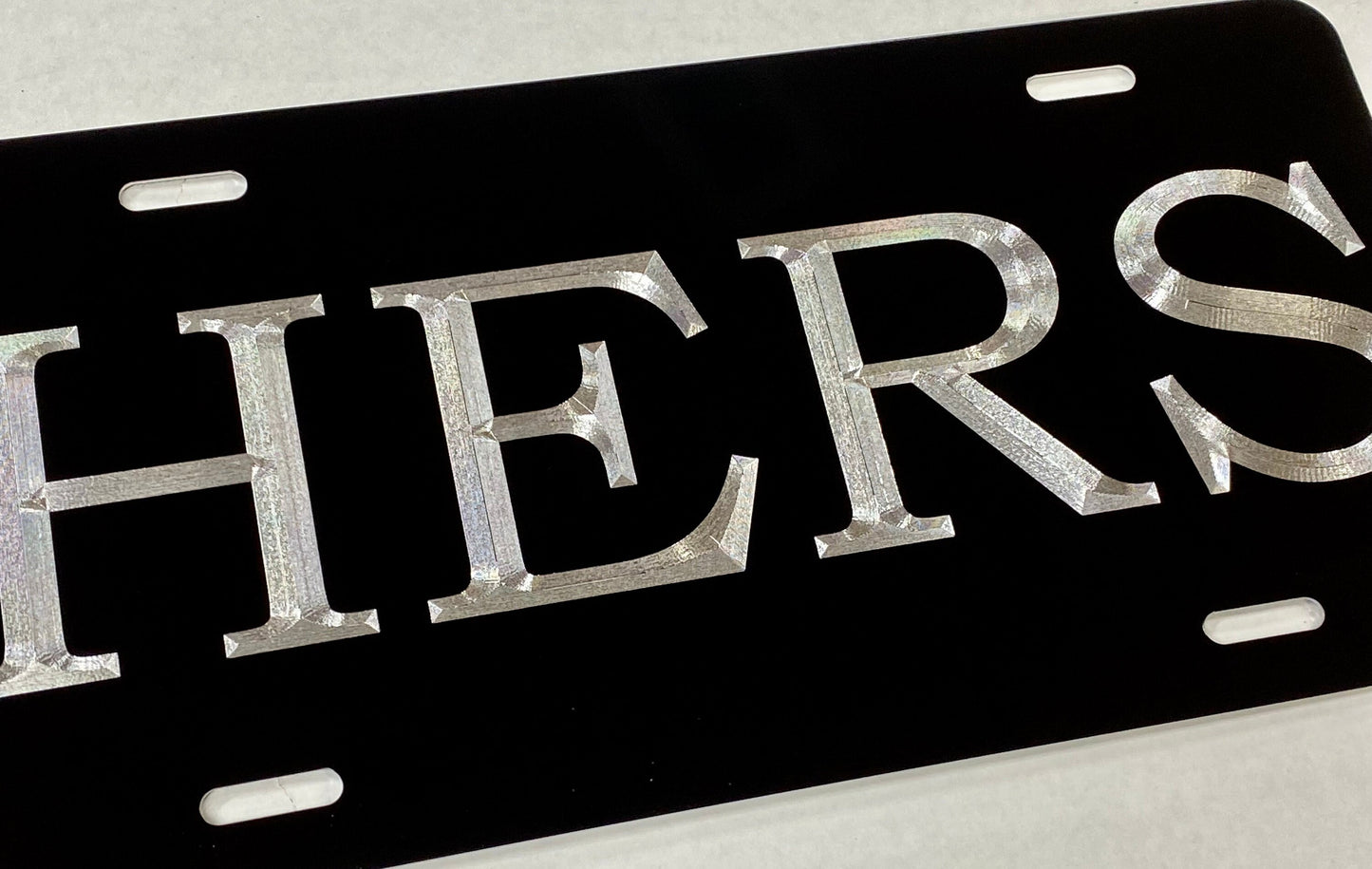 Engraved HERS Car Tag