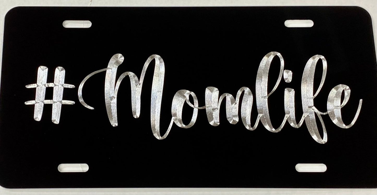 #Momlife Car Tag