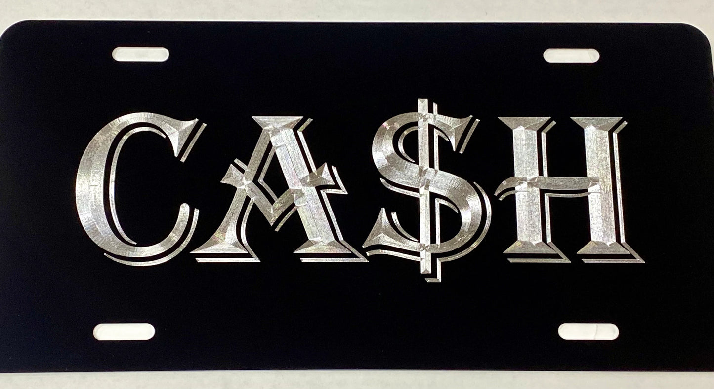 Cash $ Money Car Tag