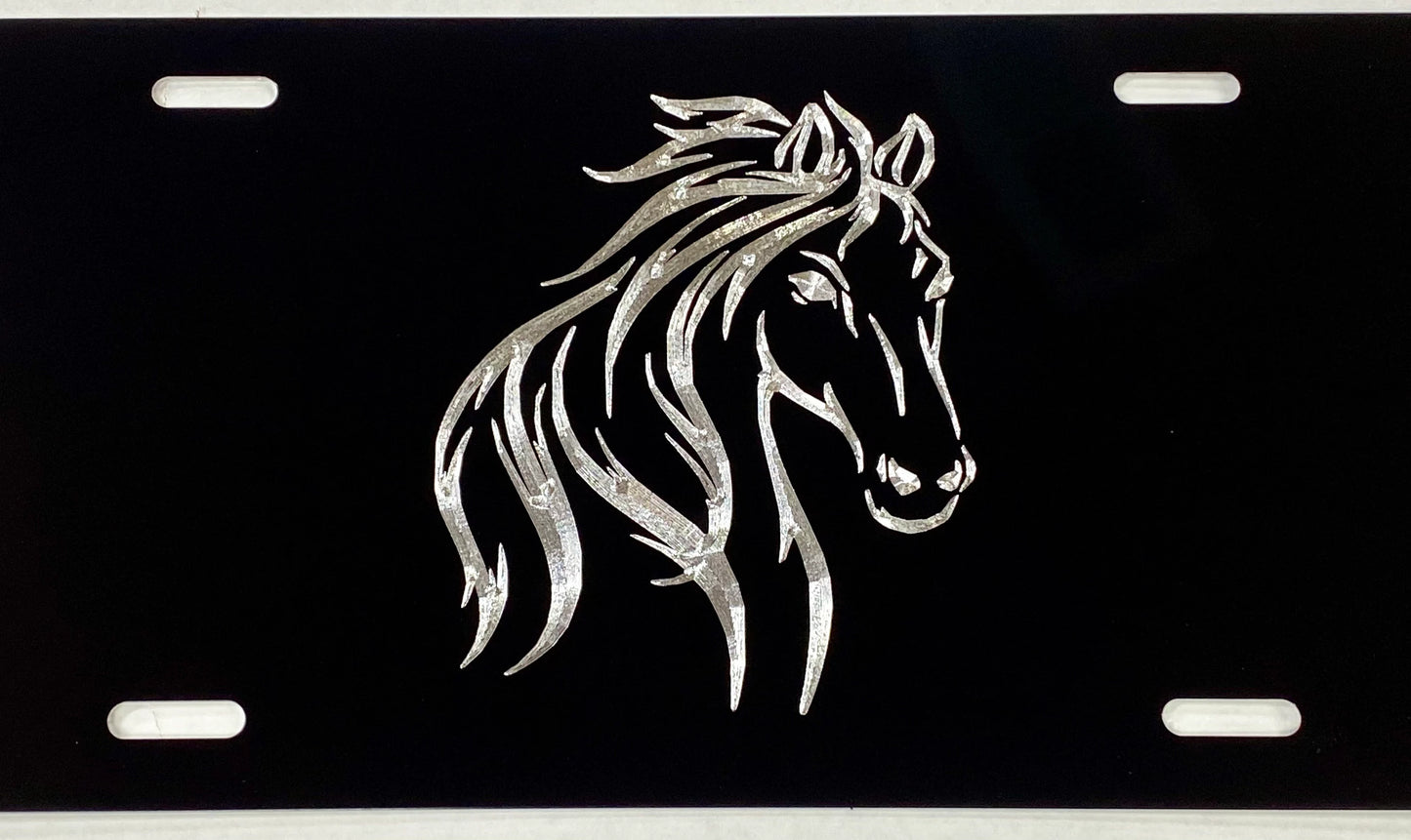 Engraved Horse Lover Gift Car Tag