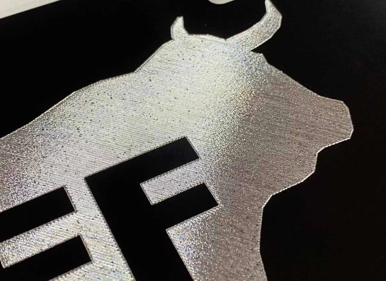 Engraved Eat Beef Car Tag