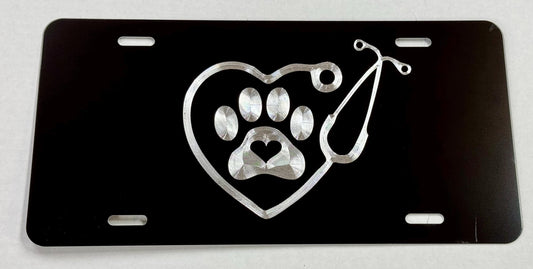 Veterinarian Logo Car Tag