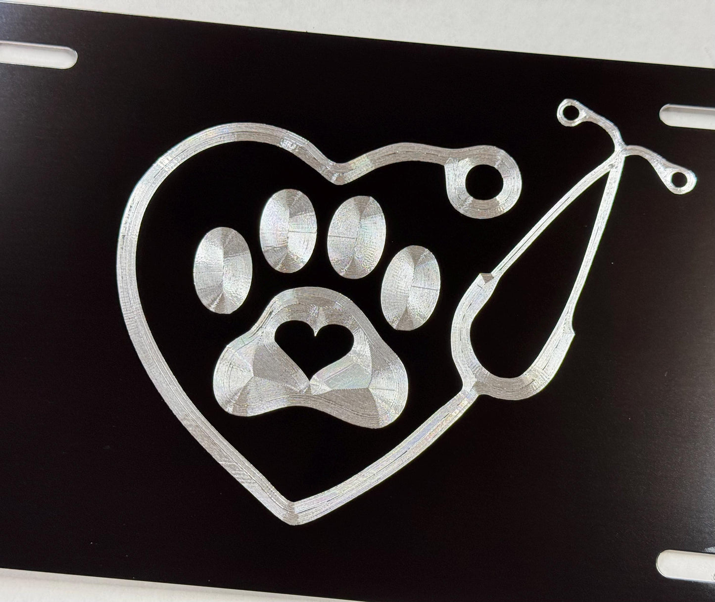 Veterinarian Logo Car Tag