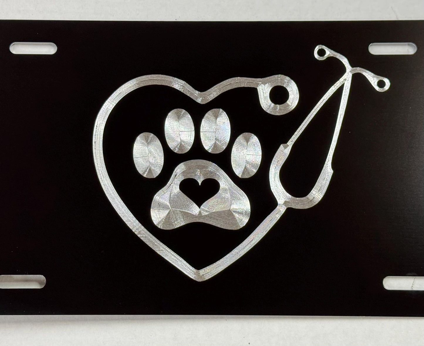 Veterinarian Logo Car Tag