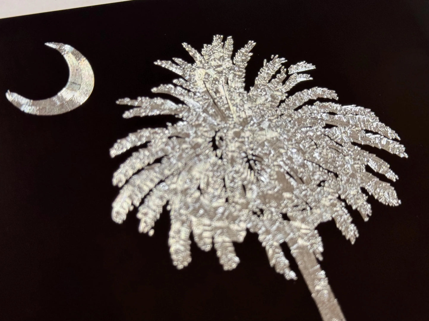 Deep Engraved Classy SC Palmetto Tree Car Tag