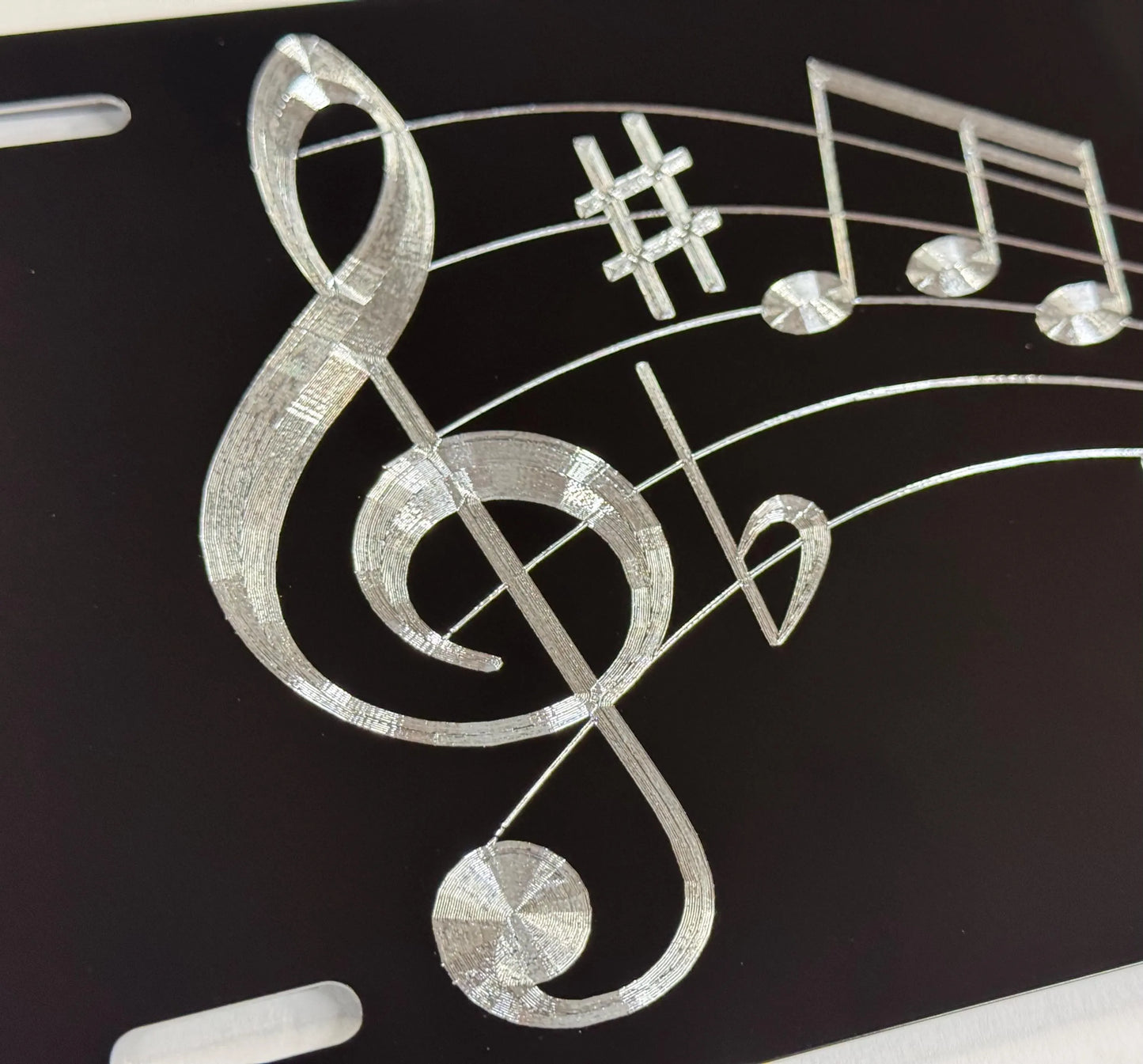 Music Notes Car Tag