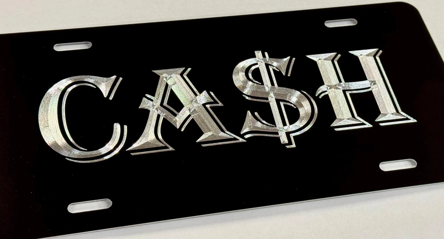 Cash $ Money Car Tag