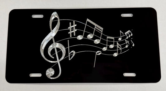 Music Notes Car Tag