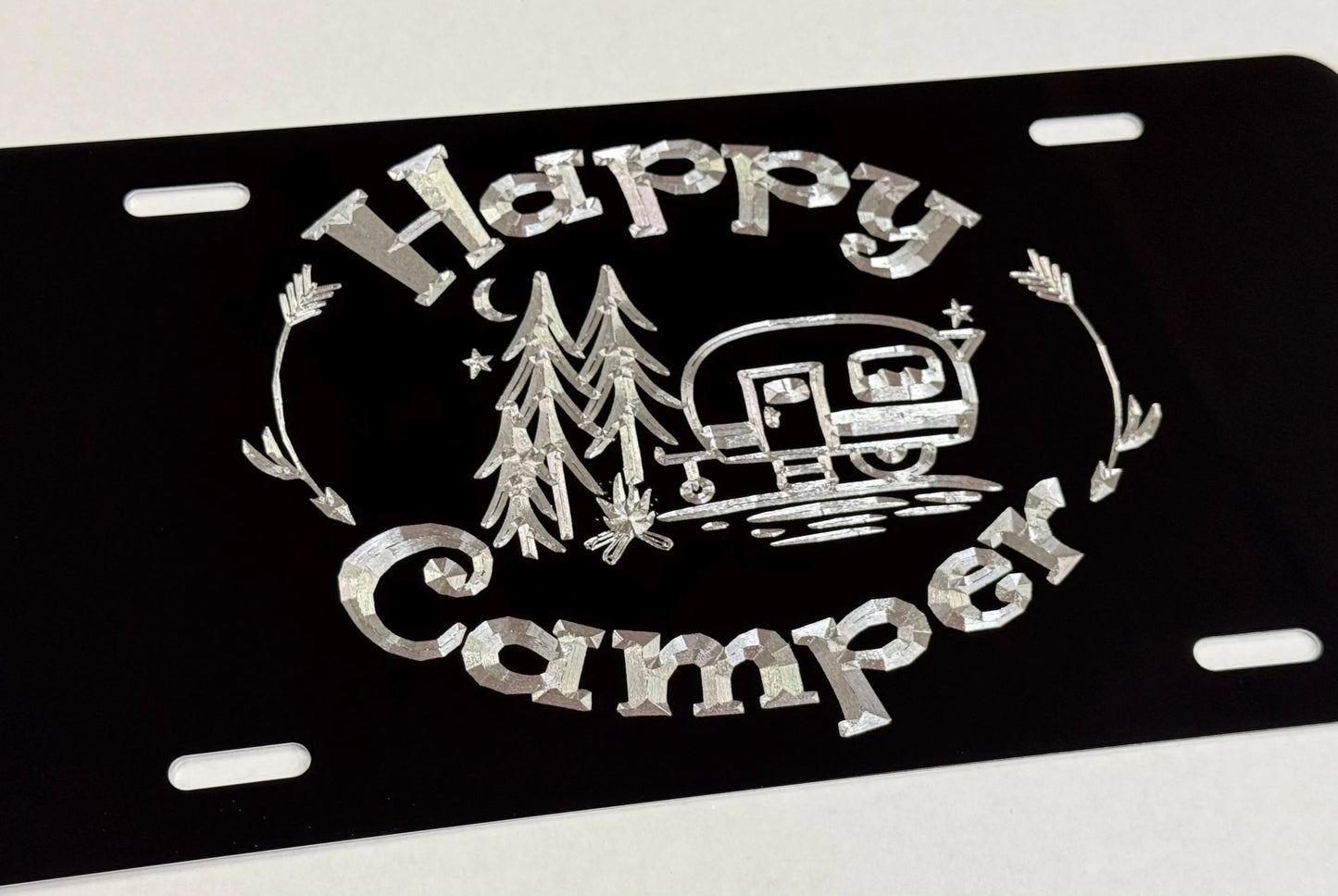 Happy Camper Car Tag