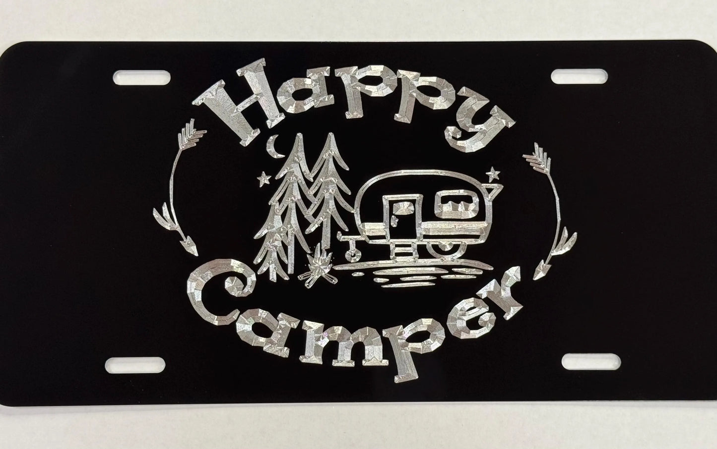 Happy Camper Car Tag