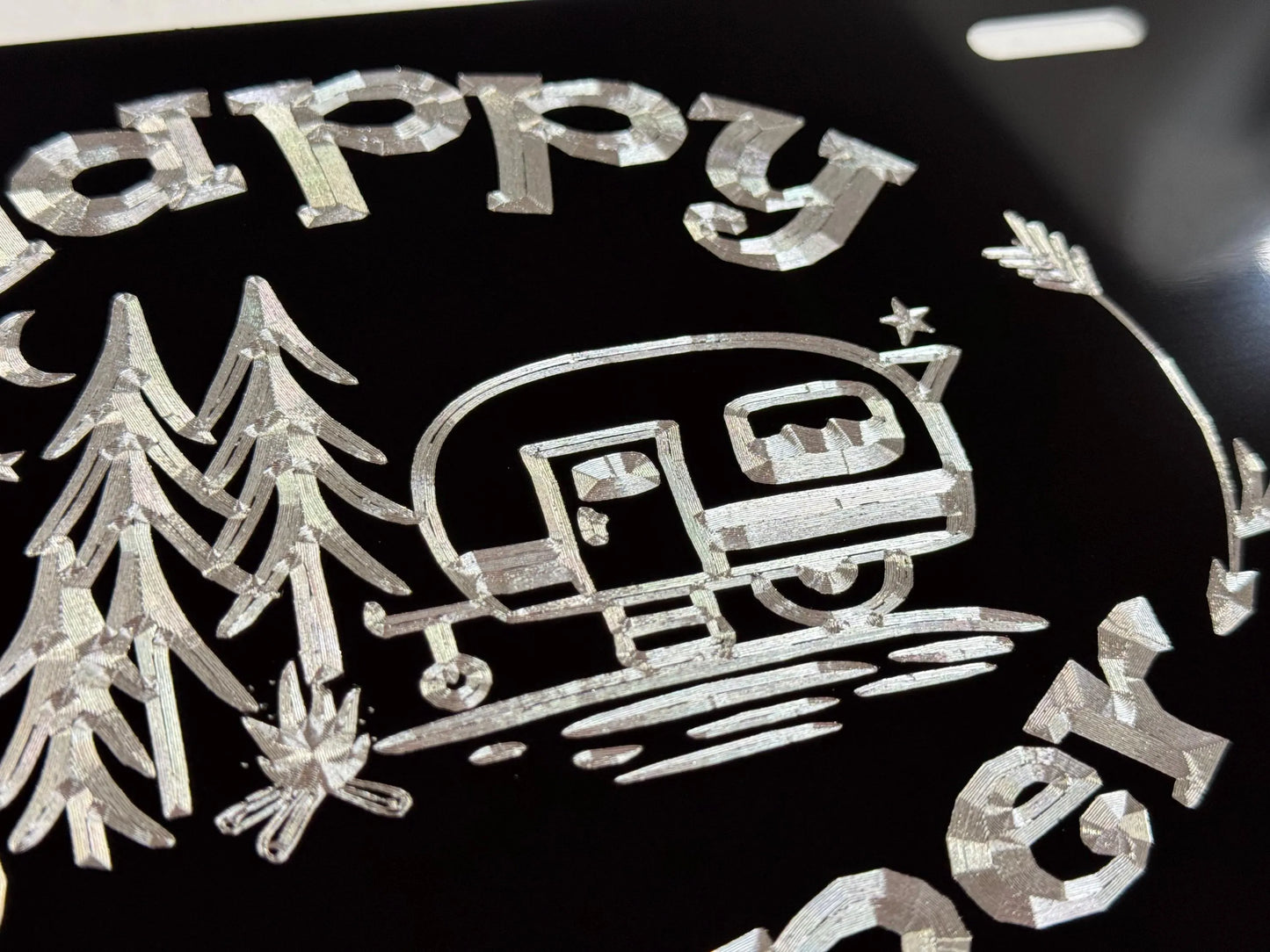 Happy Camper Car Tag