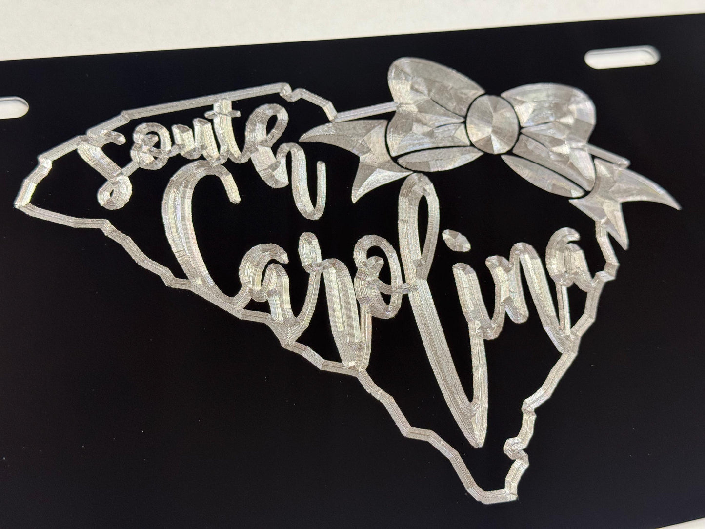 SC South Carolina Bow Car Tag