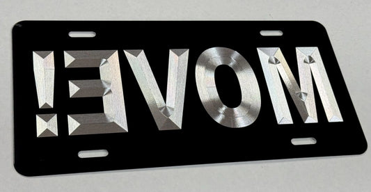 Engraved Reverse MOVE Car Tag