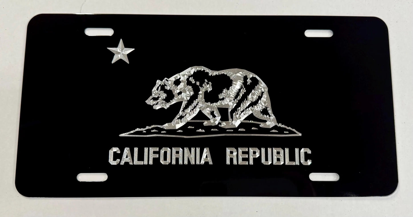 California Republic State Car Tag