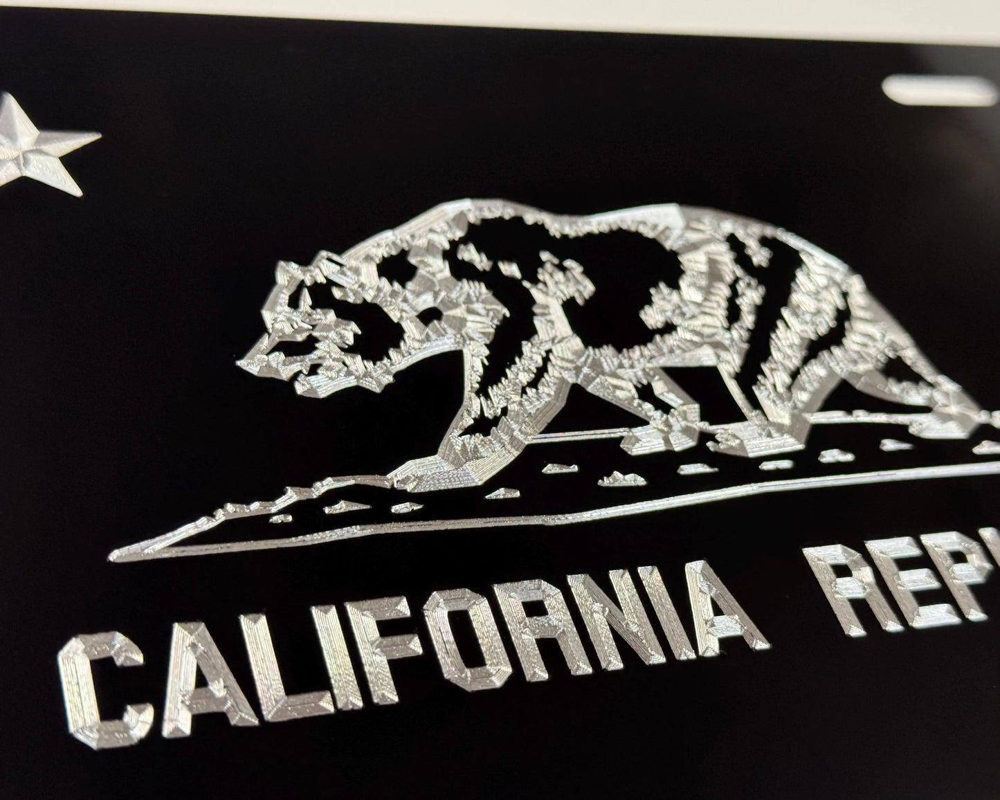 California Republic State Car Tag