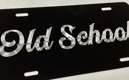 3D Engraved Custom Personalized YOUR Text Diamond Etched License Plate Car Tag #9