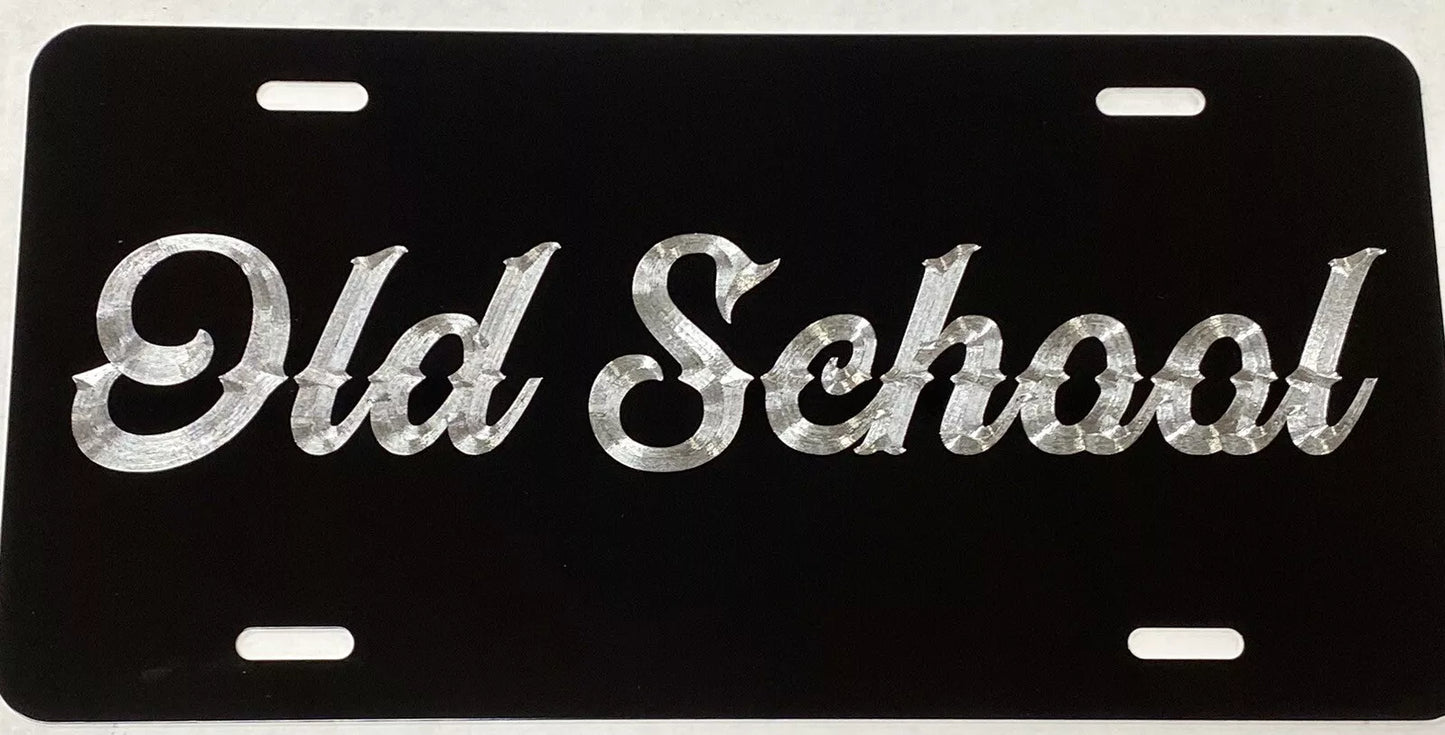 3D Engraved Custom Personalized YOUR Text Diamond Etched License Plate Car Tag #9