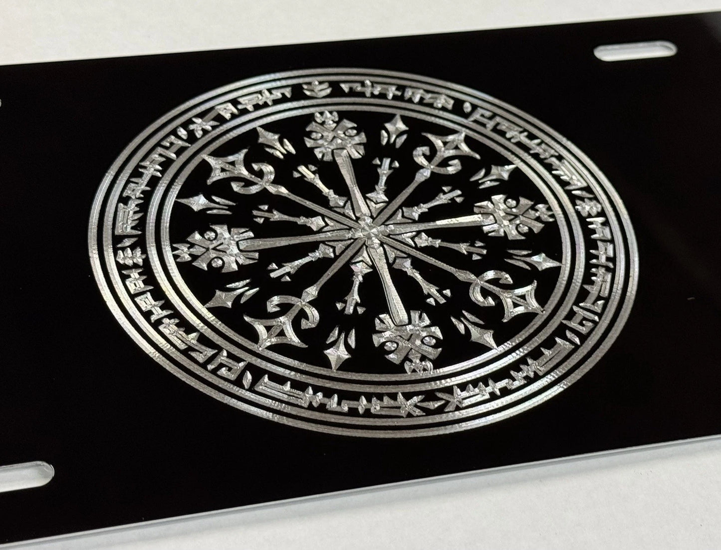 Celtic Viking Vegvisir Protection Compass Car Tag