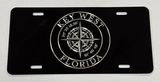 Key West Compass Car Tag