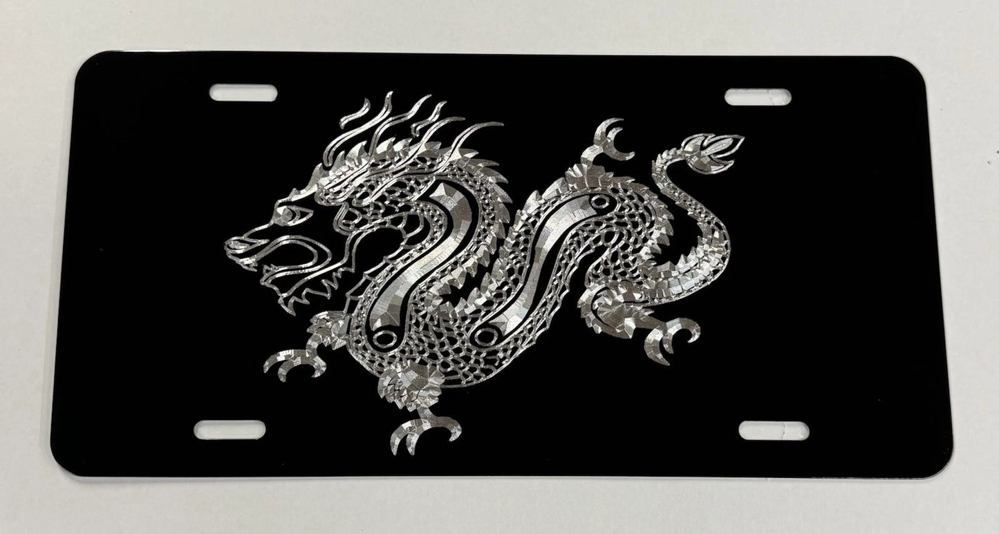 Chinese Dragon Car Tag
