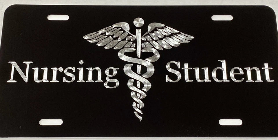 Nursing Student Engraved Car Tag