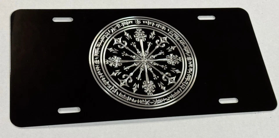 Celtic Viking Vegvisir Protection Compass Car Tag