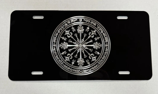 Celtic Viking Vegvisir Protection Compass Car Tag