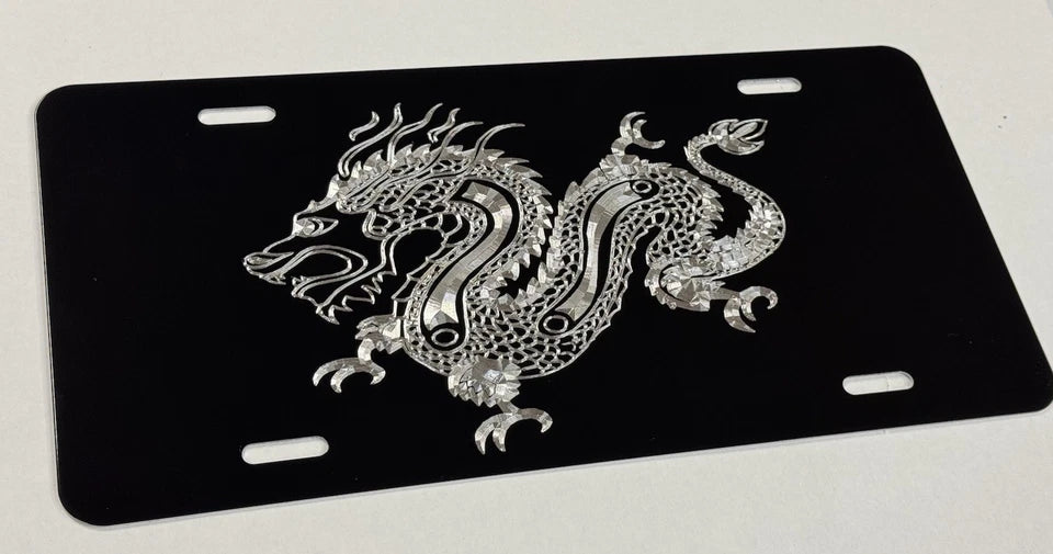 Chinese Dragon Car Tag