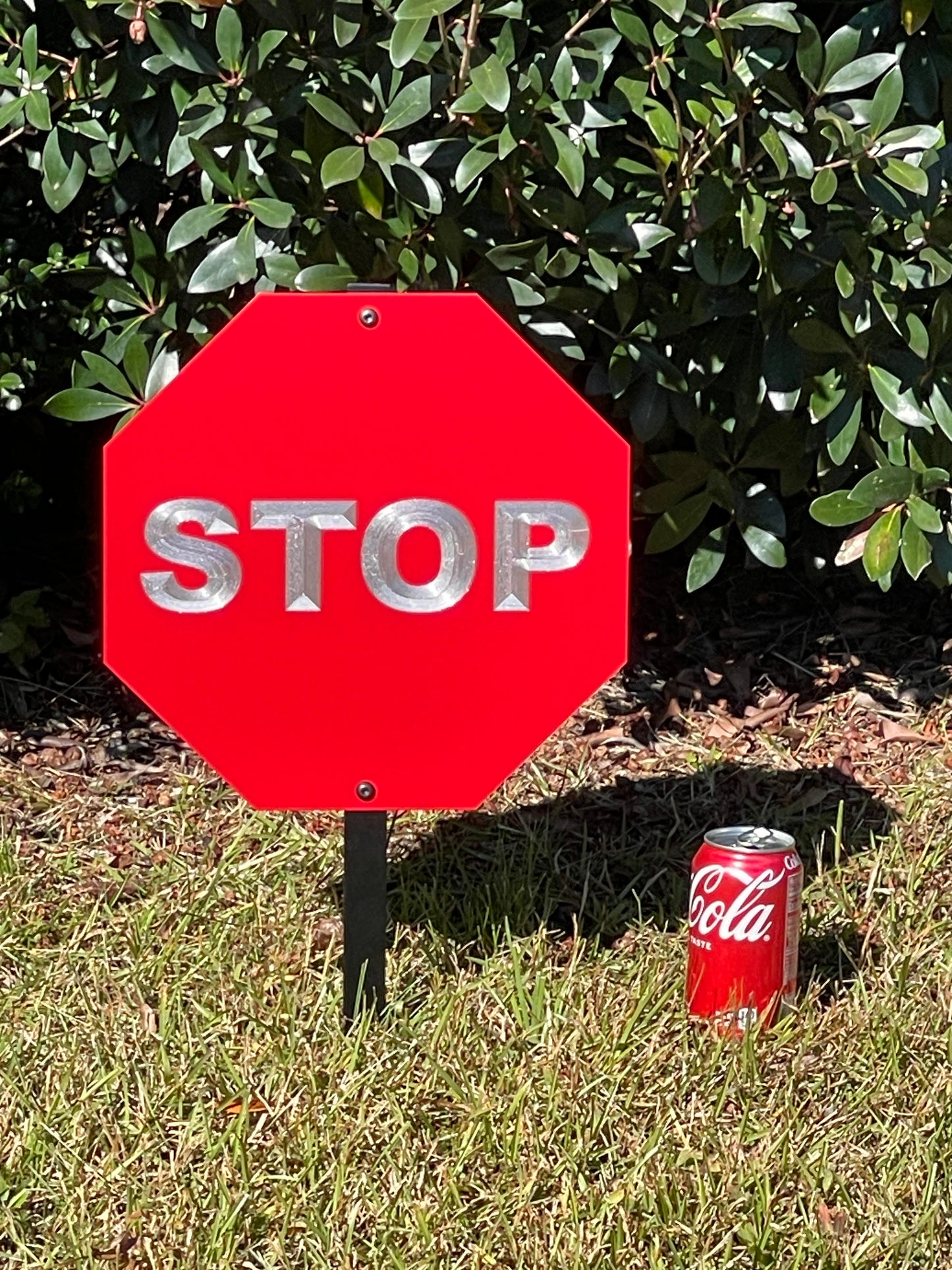 12"x12" Stop Sign Kit on Matte Red