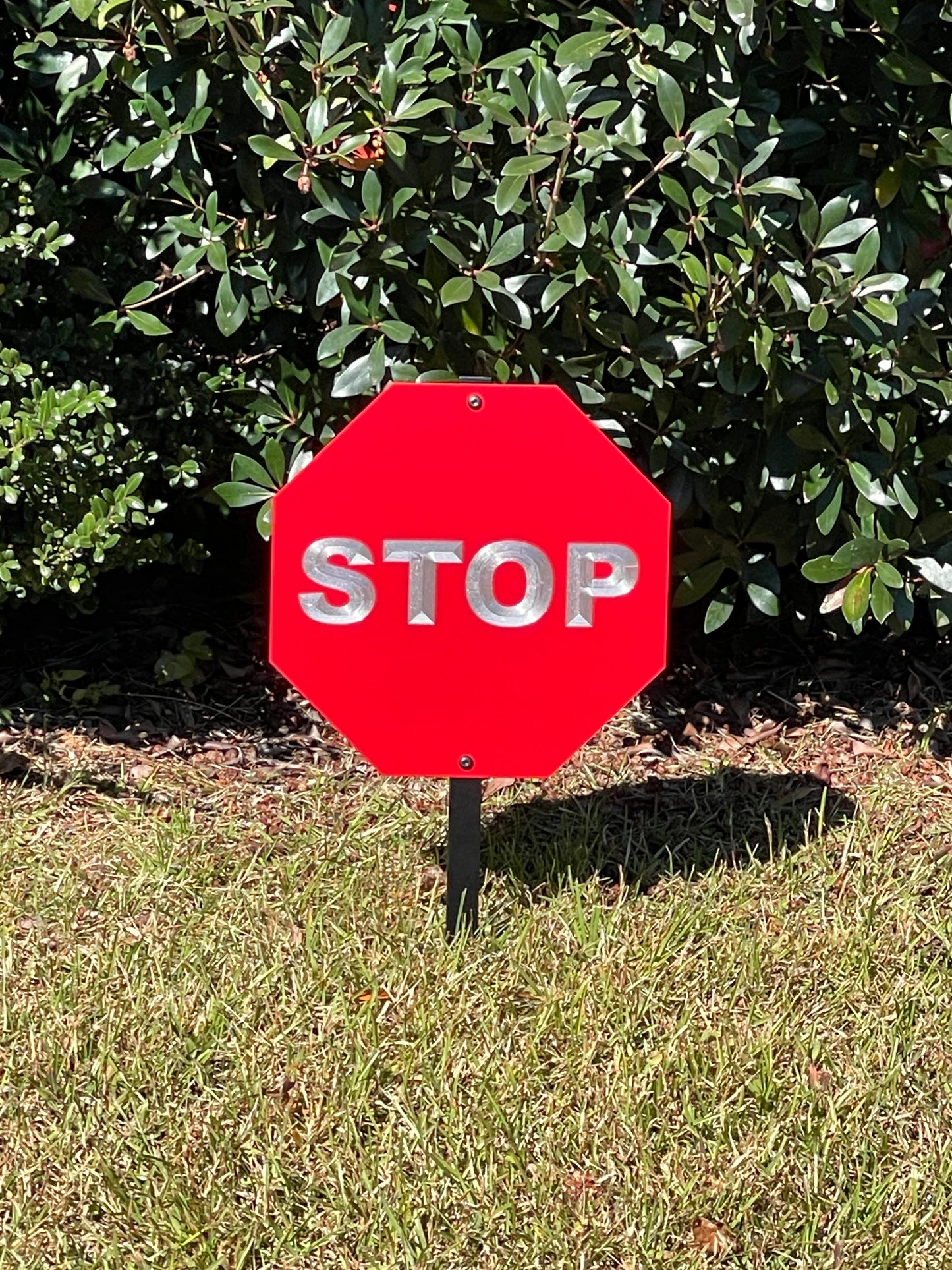 12"x12" Stop Sign Kit on Matte Red